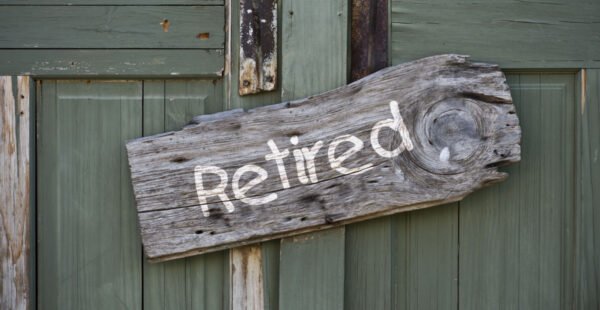 Retirement sign