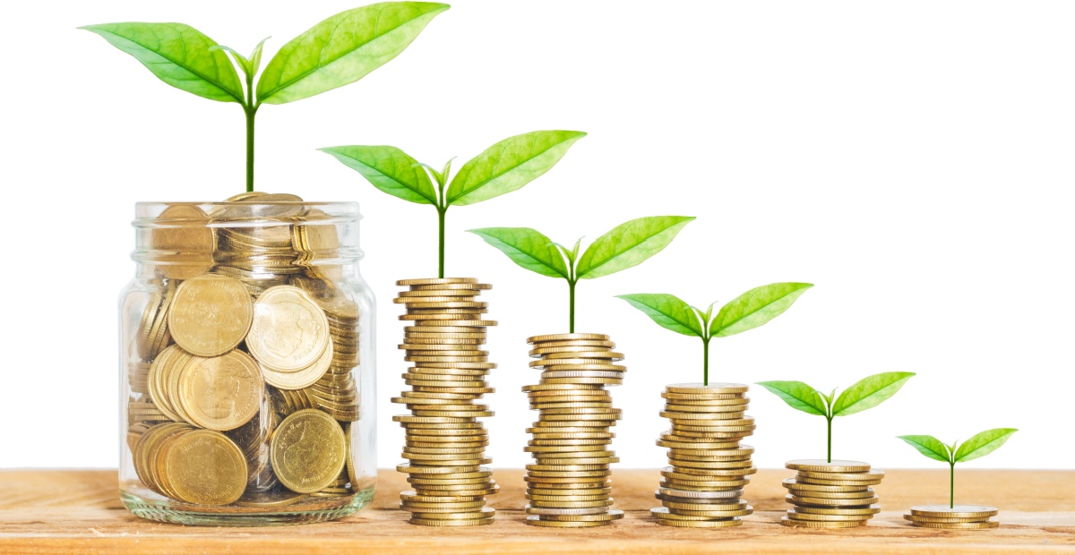 Green shoots on diminishing pile of coins