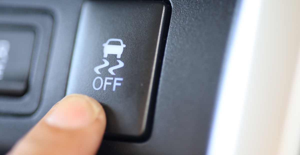 Finger turns traction switch off