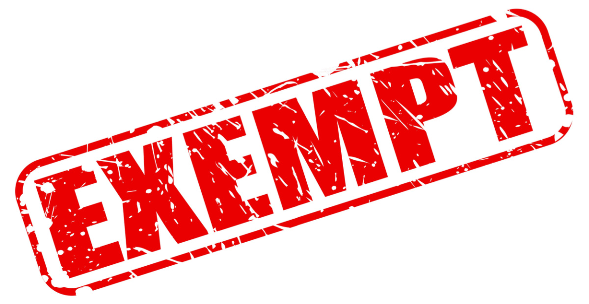 Exempt stamp