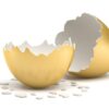 Broken gold eggshell