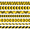 Danger do not cross yellow and black tape